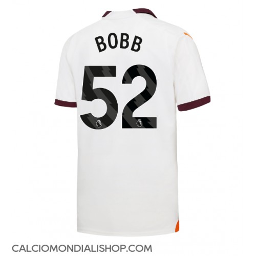 Maglie da calcio Manchester City Oscar Bobb #52 Seconda Maglia 2023-24 Manica Corta